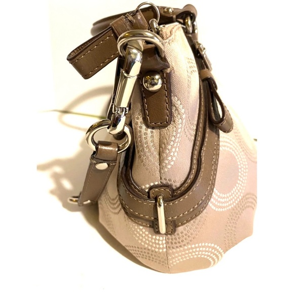 Coach vintage CC signature print nylon satchel handbag - Picture 5 of 11